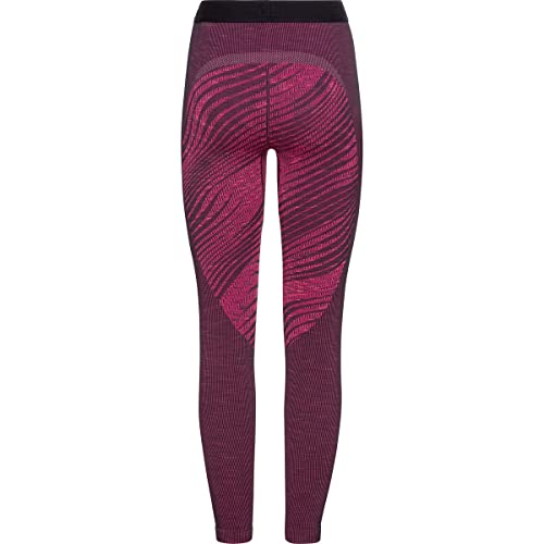 Odlo Women's Blackcomb Eco Base Layer Bottom, Festival Fuchsia-Space Dye, Medium #TOP1