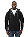 Fruit of the Loom Men's Full-Zip Hooded Sweatshirt, Black, Medium