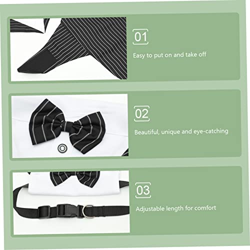 FRCOLOR 1 Conjunto De Terno De Cachorro Smoking Para Cães Grandes Gravata Formal Para Cães Traje De