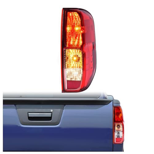 HECASA Passenger Side Tail Light Compatible with 2005-2021 Nissan Frontier 2009-2012 Suzuki Equator Replacement for NI2801206 NI2801170 Halogen Brake Lamp Taillight w/Bulb Red Lens Right Side
