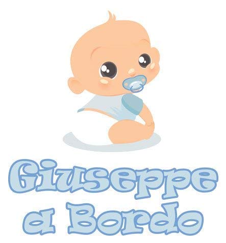 GamesMonkey Adesivo Bimbo Bimba a Bordo - Nome