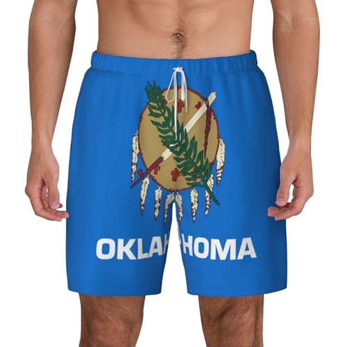 Short de bain à séchage rapide respirant imprimé Oklahoma pour homme