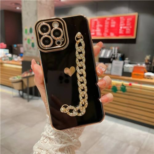 Coque de luxe avec chaîne diamant pour iPhone 13 ENILSA
