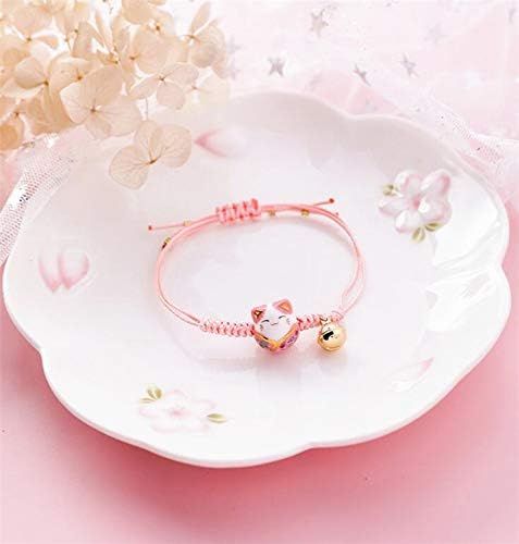 Miniatura 5 de Feng Shui Lucky Ceramics Cat Maneki Neko Fortune Pulsera de buena suerte riqueza pulseras de cuentas ajustable riqueza salud fortuna rico símbolo de