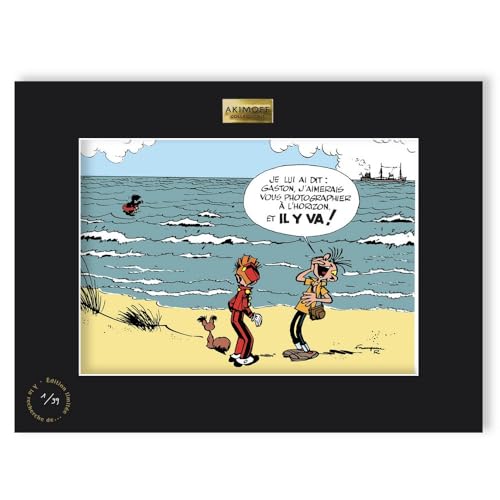 Gaston Lagaffe poster Franquin Akimoff idée cadeau bédéphile