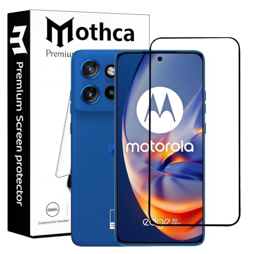 Image of Mothca Military-Grade Tempered Glass Screen Protector Compatible for Moto Edge 50 Neo with Edge to Edge Coverage - Case Friendly, Anti-Scratch & Bubble-Free Installation Kit