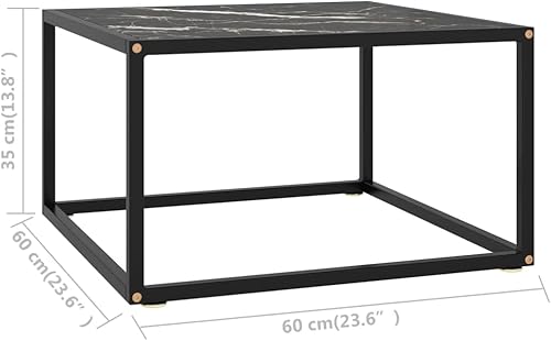 Miniatura 50 de Mesa de centro, mesa de centro industrial, mesa de centro moderna de mediados de siglo, mesa central para sala de estar, mesa de cóctel, mesa Negro