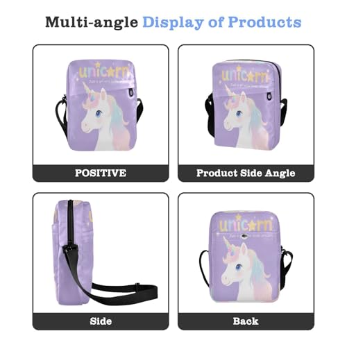 Just A Girl Who Loves unicorns small messenger bag for women Small Crossbody Bag For Women Women's Purses Adjustable Strap for Casual business4