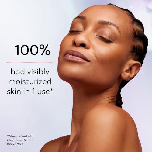 Image of Olay Super Serum Hand & Body Lotion for Aging, 24hr Long Lasting Moisture, Fast Absorbing, 5+ Ingredient Complex for Bright Even Firm Luminous Skin, Sweet Vanilla & Soft Wood Scent, 17 fl oz
