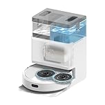 iRobot Roomba Plus 405 Combo com Base AutoWash multifuncional e autolimpante, Lavagem e Secagem de esfregões DualClean ajustáveis, Clearview LiDAR, 75 dias de autoesvaziamento, Duplo esfregamento com