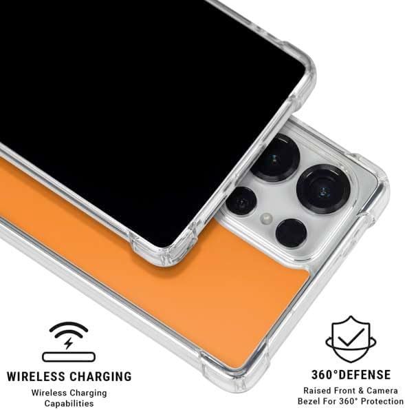 Skinit Clear Phone Case Compatible with Galaxy S25 Ultra - Officially Licensed University of Tennessee-Knoxville T Logo on Orange Design
