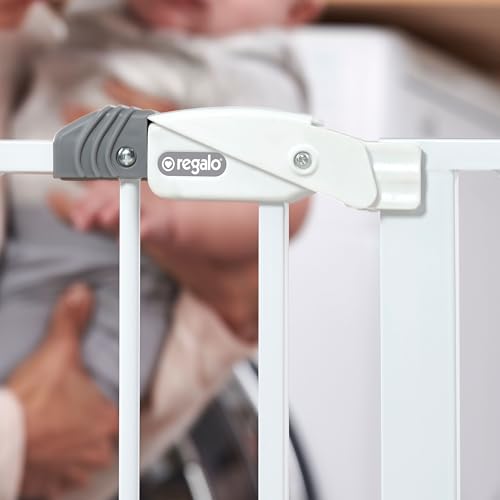 Regalo Safety 29"-38.5" Easy Step Baby Gate, Bottom of Stairs & Doorways - Image 7