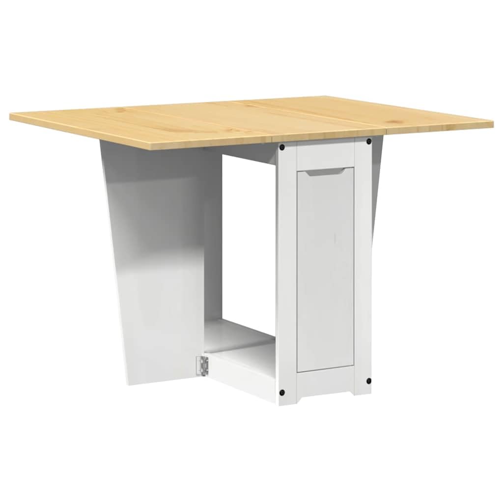 Set Comedor Plegable Mariposa 5 pzas Corona Madera Pino Blanco