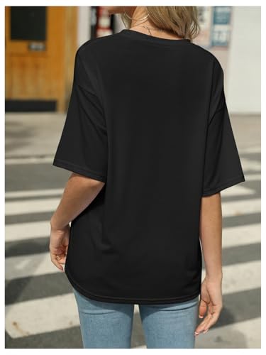 Image of RoseSeek Women's Rhinestone Sequin Bowknot Graphic Tees Short Sleeve Crewneck Summer Tops Going Out T Shirt