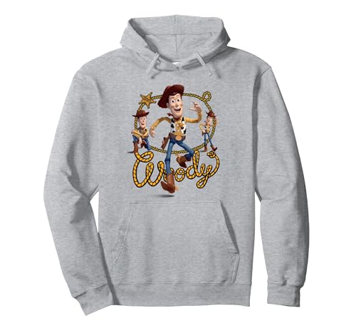 Image of Disney and Pixar's Toy Story Sheriff Woody Lasso Signature Pullover Hoodie, Adult Unisex, Heather Grey, Small