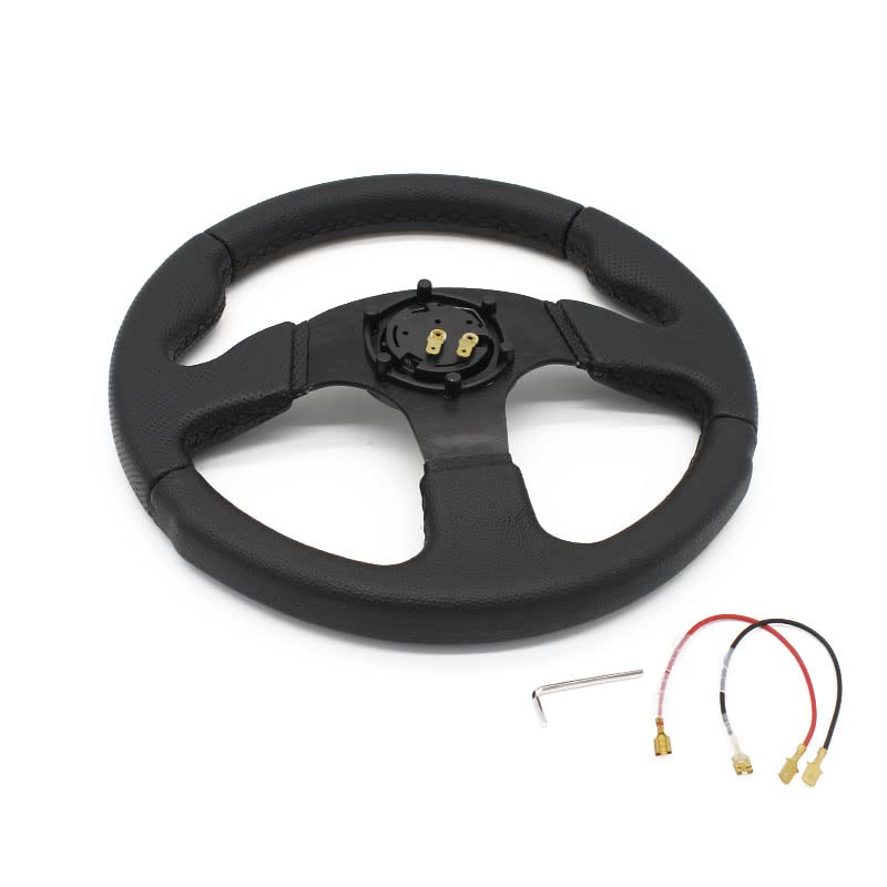 Sportlenkrad,Lenkrad Auto,Drifting Lenkrad 13Inch Universal Leather Drift Sport Lenkrad