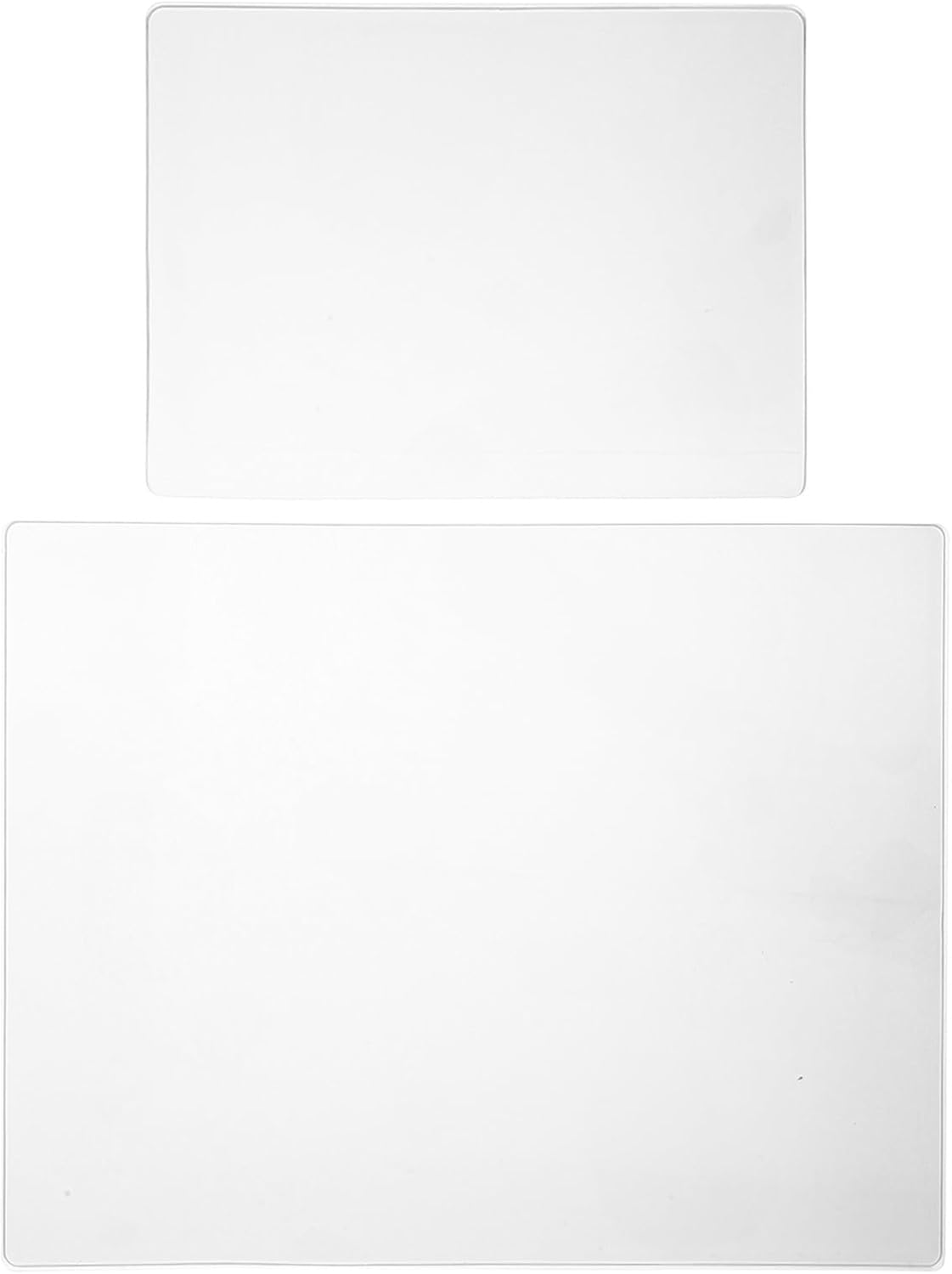 HOMSFOU 2pcs Reusable Gel Printing Plate Kit 7mm Thick A5 A4 Sizes Flexible Gel Plate for Printmaking and Card Making Easy to Clean for DIY Arts and Crafts