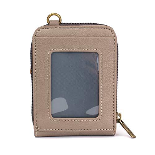 Image of CHALA RFID Cute-C Credit Card Holder Wallet Wristlet - Women Faux Leather Cute-C with Strap