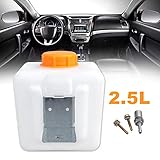  haodene 2.5L Standheizung Kraftstofftank Benzintank Kunststoff Standheizung Mit Öldüsenadapter Metallblech Schraubensatz Für Luftstandheizung, 160X150X140mm