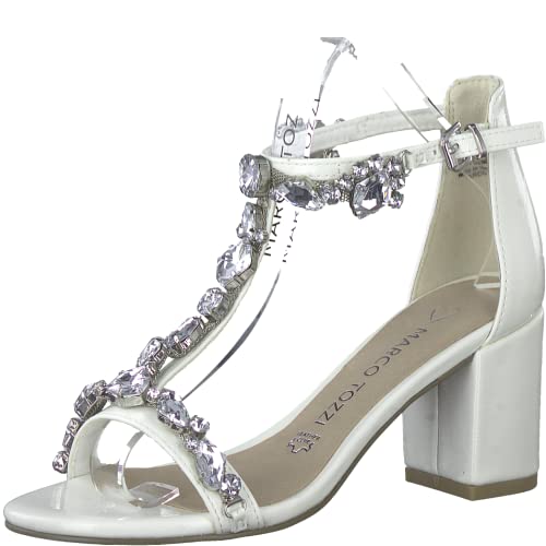 MARCO TOZZI Damen Sandalette, Blockabsatz, weiches FEEL ME Fußbett, ideal...