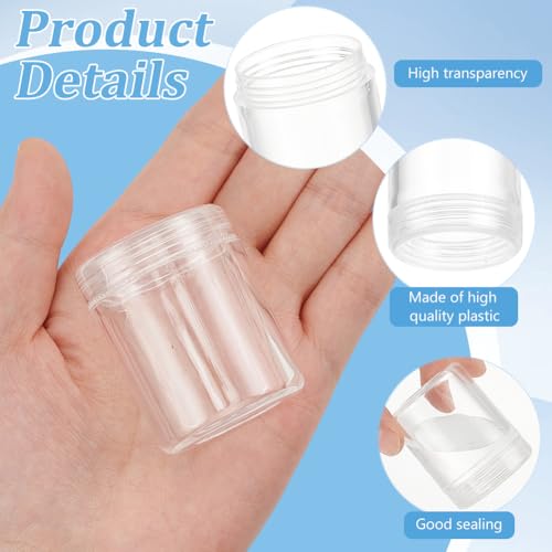 Image of BENECREAT 27 Pack Mixed Size Rectangle Mini Clear Plastic Bead Storage Containers Box Case with lid for Items,Pills,Herbs,Tiny Bead,Jewerlry Findings, and Other Small Items