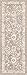 Rugs.com Madeline Collection Rug â€“ 6 Ft Runner Beige Brown Medium Rug Perfect for Hallways, Entryways