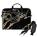Produktbild Emoya Laptoptasche 14 Zoll Black Gold Marmor Aktentasche 13,3 Zoll Computer Umhängetasche