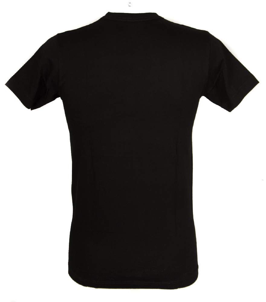RZIEŃ Opakowanie 2 t-Shirt Intime Mężczyźni Koszula Bawełna Krótki Rękaw Szyi Bipack Sport Koszulka Sportowa 601415, 020b Czarny, XXL