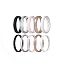 Pack N: Charcoal Black, White Marble, Soft Rose, Metallic Sunset Gold, Pure White