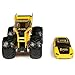 Monster Jam Official 1:64 Scale Diecast 2-Pack Series 5 Monster Truck and Race Car: Earth Shaker