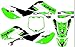XIAOZHIWEN Mdjc3001 Kit d'autocollants graphiques de décalques graphiques de moto 3M personnalisés Compatibles avec Kawasaki KX 65 2002 2003 2004 2006 2006 2007 2008 2009 2010 2011 2012 2013 2014 hnxz