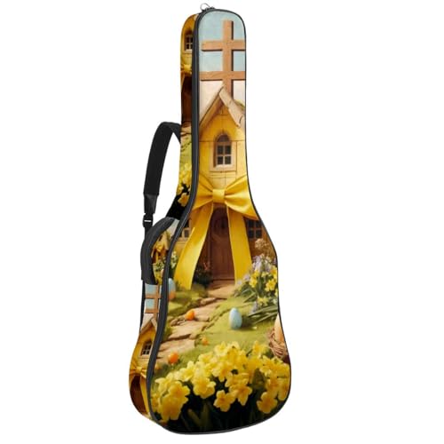 Housse guitare acoustique imperméable grand format 42.9 pouces avec rangements