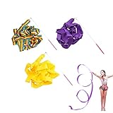 【Belleza】: El cinturón de entrenamiento con barras está hecho de seda que es suave, tersa, liviana, rápida de encender, con hermosos colores brillantes, que fluye exquisitamente y está cuidadosamente diseñada para hacer que su baile sea más dinámico, flexible y hermoso.