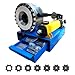 Flynsu Hydraulic Hose Crimper with 8 Sets of Dies, High Pressure Hydraulic Hose Crimping Tool, Handheld Manual Crimping Machine