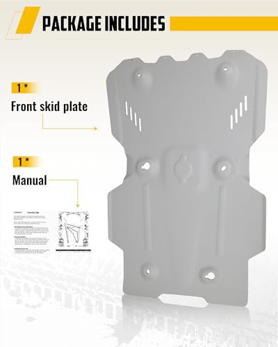 Image of 6MM Front Skid Plate Fits for 2024-2026 Toyota Tacoma TRD Offroad & TRD Pro & Trailhunter Guard Plate Engine Guard Cover Chassis Underbody Protection