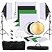 OUBO Fotostudio Dauerlicht Softbox Set, Hintergrund Stützsystem,Professionelles Studiosets inkl. Reflektor für Anfänger, Porträts, Produktfotografie und Videoaufnahme