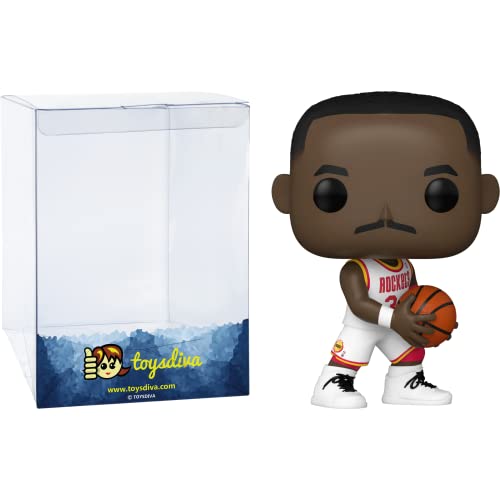 Hakeem Olajuw O N : P O P ! Basketball Vinyl Figurine Bundle With 1 Compatible 'Toysdiva' Graphic Protector (106-55219 - B)