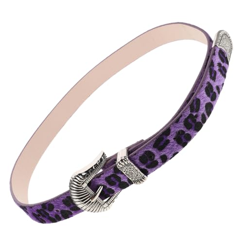 NOLITOY Vintage Leopard Print Wide Belt for Women Buckle Mood Enhancing Colors for Casual Outfits and Outdoor