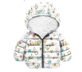Kids Waterproof Jacket with Fiber Lining, for 2 Years, Warm Padded Outerwear