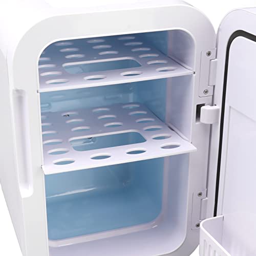 Minigeladeira, Sliver Eco Friendly Portable Personal Frigorífico Multifuncional Baixo Ruído para Cas
