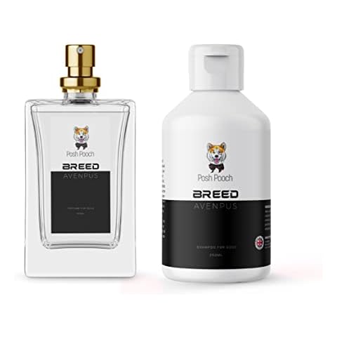 Designer Perfume & Shampoo Set For Dogs and Puppies Luxury Fragranced Wash & Cologne Long Lasting Scent Ph Balanced For Puppies and Dogs - Scented Luxury Pet Safe Cruelty Free (Breed Avenpus) Cover