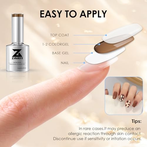 Kit de 6 esmaltes de gel tonos tierra suaves miniatura 6