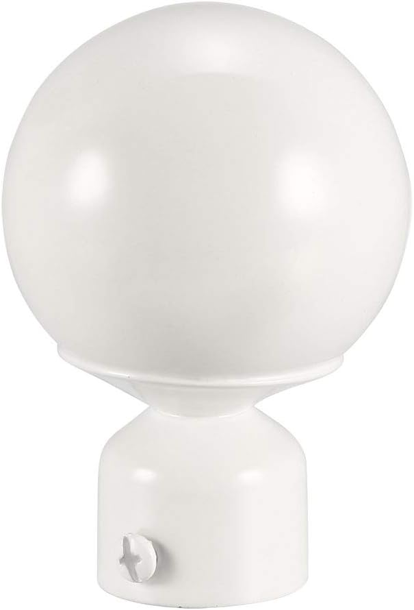 Curtain head, Curtain Rod Finials White Fit 28mm 90x60mm Ball Covers