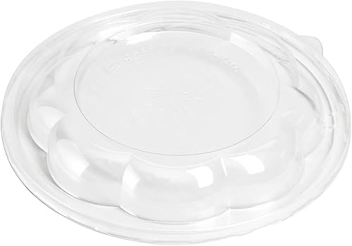 Restaurantware Solo tapas tapas Thermo Tek para ensaladeras desechables de 24  32  48 onzas, 50 tapas redondas para cuencos de delicatessen  Los