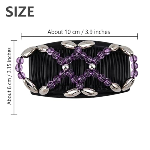 Clip para cabello elástico Lovef estilo mariposa miniatura 2