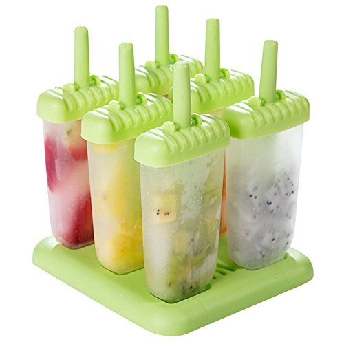 CHICHIC Popsicle Molds Ice Pop Makers Ice Pop Molds Ice Bar Maker Popsicle Mold, Light Green