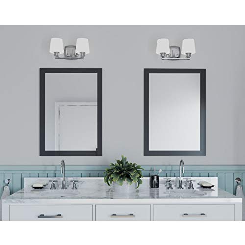 Image of Progress Lighting P300017-015 Glance Two-Light Bath, Brushed Nickel