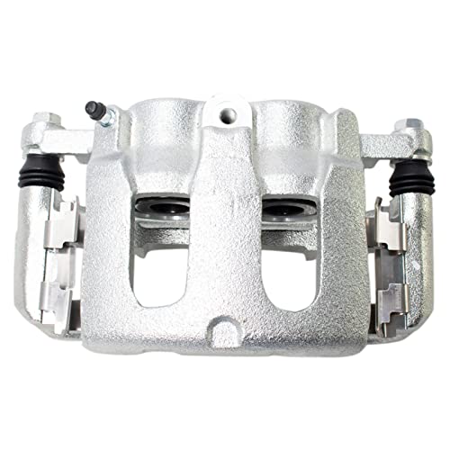 Image of TRQ Front Right Brake Caliper w /Bracket Passenger Side | For 2011-2018 Ford Explorer 2009-2018 Flex 2010-2018 Taurus 2009-2012 Lincoln MKS MKT