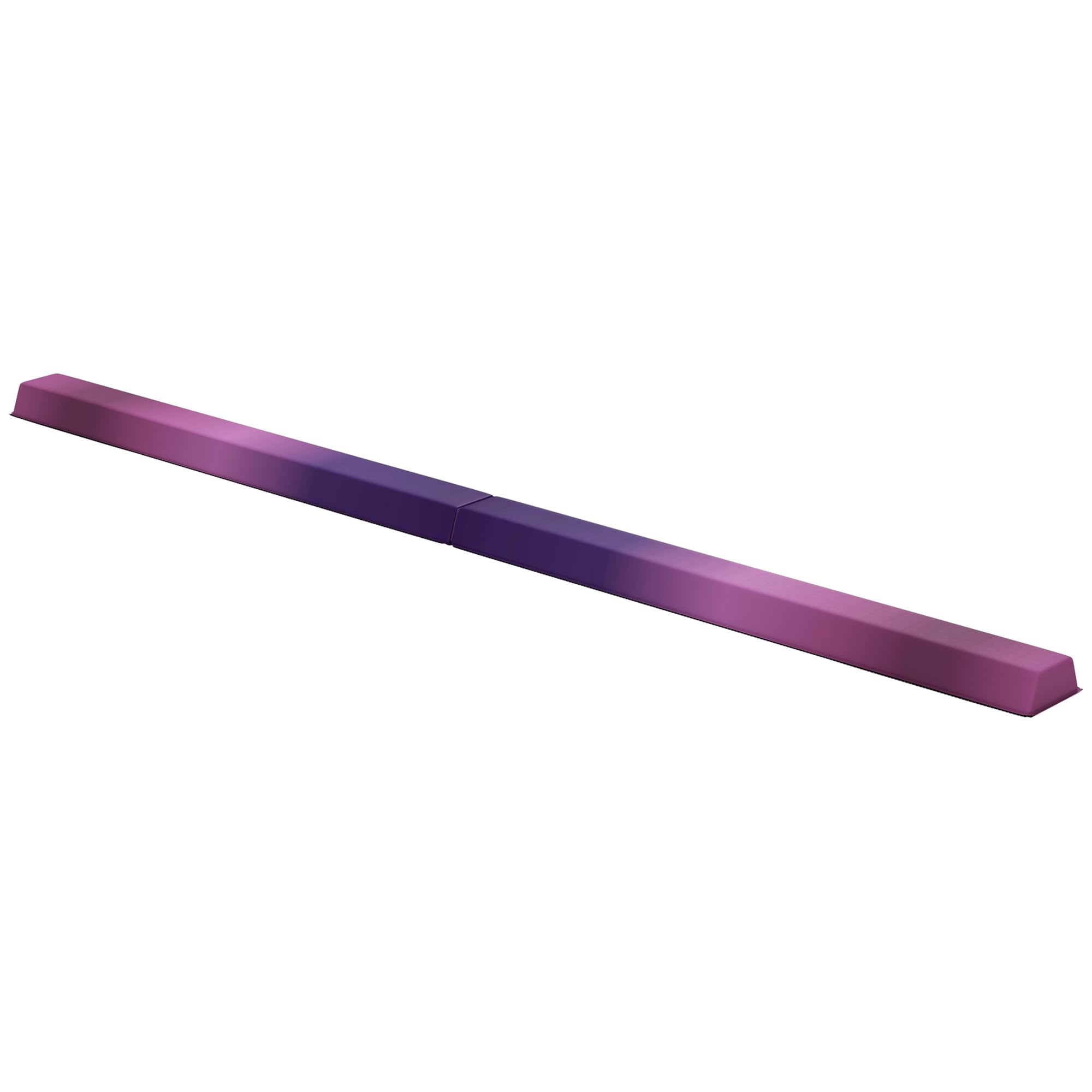 SPORTNOW 7.7ft Folding Gymnastics Beam, Floor Balance Beam for Kids with Anti-Slip Base, Gymnastics Equipment for Home Gym, Training Exercise, Purple and Pink