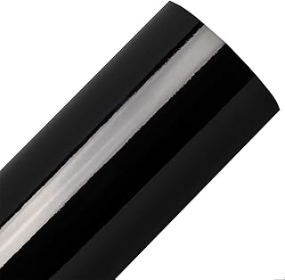 Adesivo Vinil Preto Brilho Envelopar Geladeira Móvel 5mx50cm